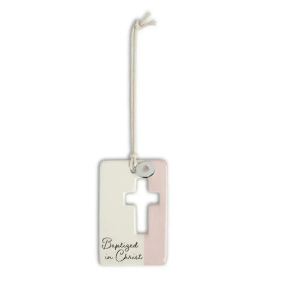 Hallmark Demdaco Baby Girl Pink Baptism Token - Picture 1 of 5